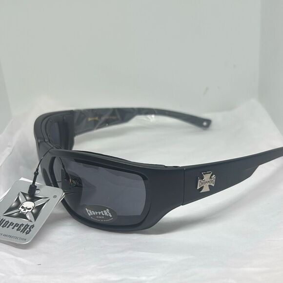 Choppers Padded Sunglasses – Maximum UV Protection – Motorcycle Riding Glasses - Picture 1 of 3